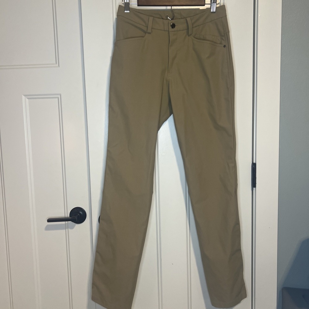 Lululemon ABC Slim Fit Commission Pants 30x33 Men Beige Khaki Stretch Tech Chino